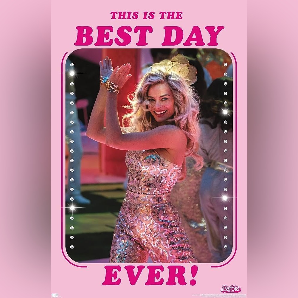 NEW Barbie The Movie Wall Poster Best Day Ever Mattel Margot Robbie Trends Decor - Picture 2 of 9